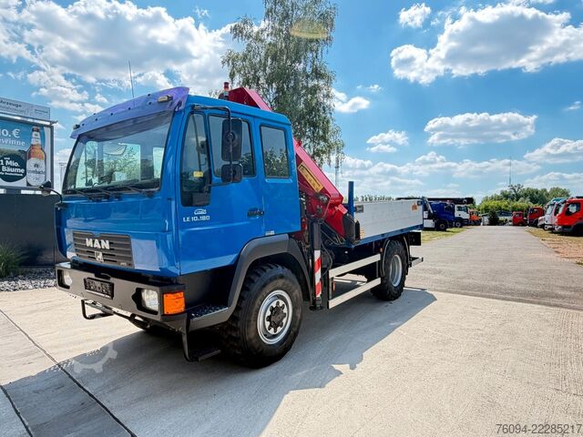 Auto-dizalica montirana na kamionu MAN TGM 10.180 4x4 KRAN 16m single bereift FUNK
