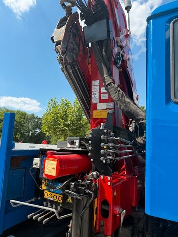 Kamion sa ravnom platformom MAN TGM 10.180 4x4 KRAN 16m single bereift FUNK