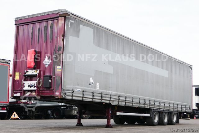 Brandalı açık yarı römork KRONE SD Pritsche Plane XL MegaLiner Edscha Bordwände