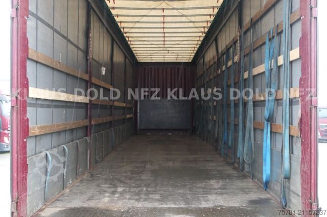 Brandalı açık yarı römork KRONE SD Pritsche Plane XL MegaLiner Edscha Bordwände