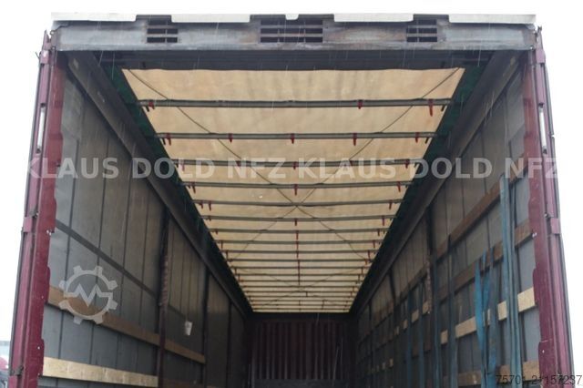 Brandalı açık yarı römork KRONE SD Pritsche Plane XL MegaLiner Edscha Bordwände