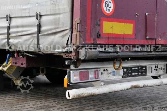 Brandalı açık yarı römork KRONE SD Pritsche Plane XL MegaLiner Edscha Bordwände