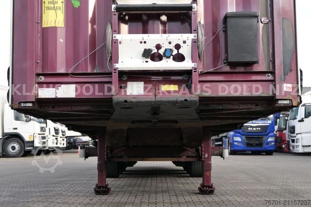 Brandalı açık yarı römork KRONE SD Pritsche Plane XL MegaLiner Edscha Bordwände