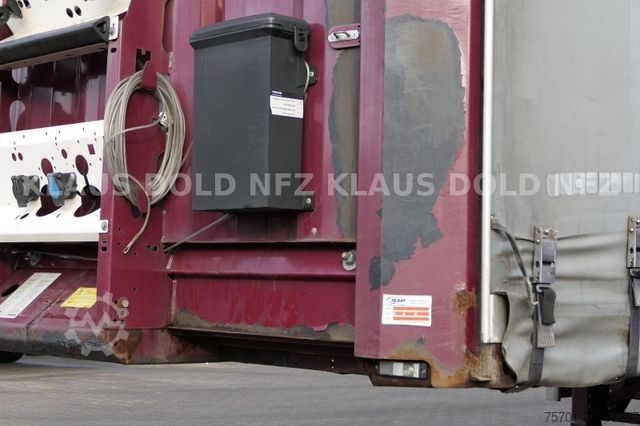 Brandalı açık yarı römork KRONE SD Pritsche Plane XL MegaLiner Edscha Bordwände