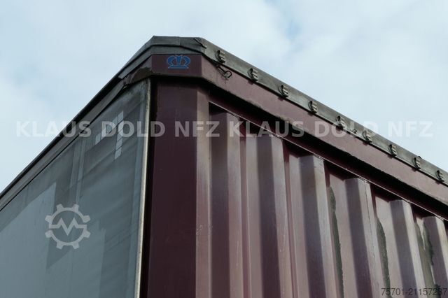Brandalı açık yarı römork KRONE SD Pritsche Plane XL MegaLiner Edscha Bordwände