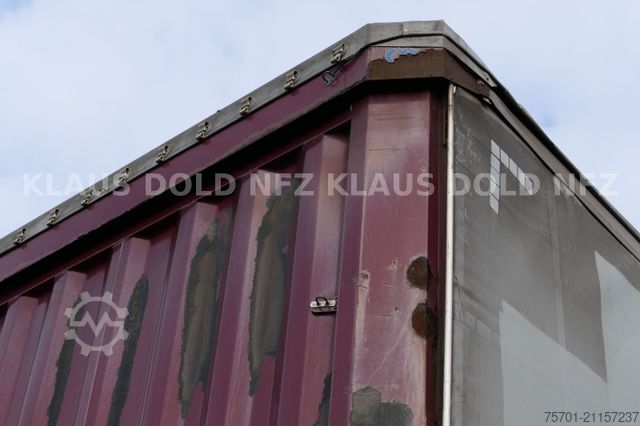 Brandalı açık yarı römork KRONE SD Pritsche Plane XL MegaLiner Edscha Bordwände