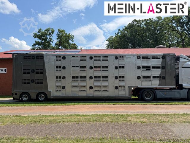 Poluprikolica za transport stoke Finkl 3 + 4 Stock/ Hubdach / Rampe / Tränke/Funk