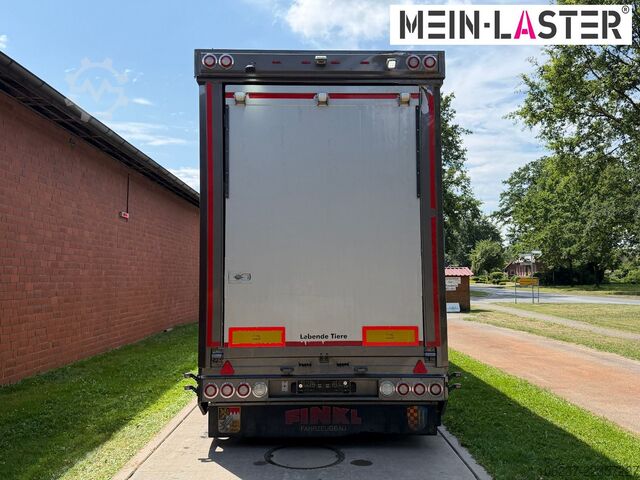 Poluprikolica za transport stoke Finkl 3 + 4 Stock/ Hubdach / Rampe / Tränke/Funk