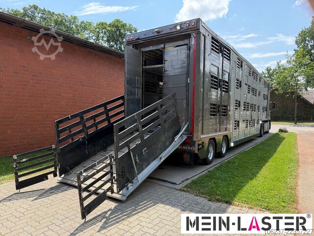 Poluprikolica za transport stoke Finkl 3 + 4 Stock/ Hubdach / Rampe / Tränke/Funk