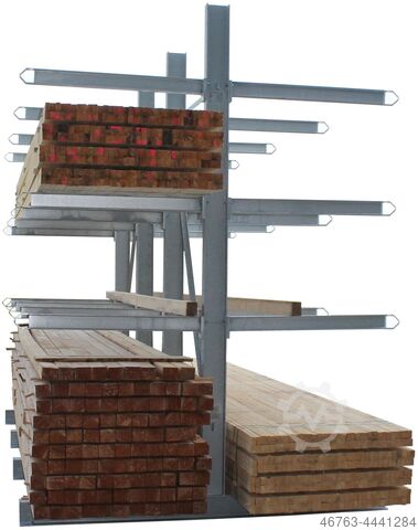 Cantilever rack, double sided, 4.16m height, Bruckamp 1,20m Arme, 750kg pro Arm