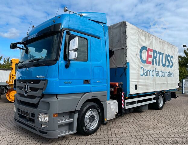 Jeřáb na nákladním automobilu MERCEDES-BENZ Actros 1832 LL/MP3/Atlas 126.3 Funk/AC/Retarder