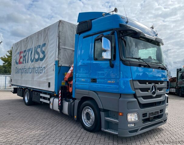 Jeřáb na nákladním automobilu MERCEDES-BENZ Actros 1832 LL/MP3/Atlas 126.3 Funk/AC/Retarder