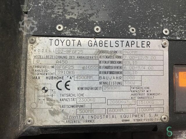 Targonca Toyota 02-8 FGF 25