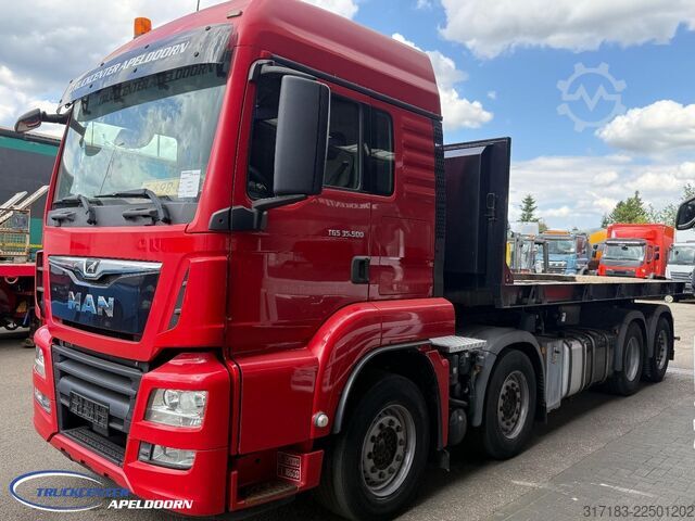 Automašīnu pārvadātājs furgons MAN TGX 35.500 8x2, Euro 6, Machine transport platform