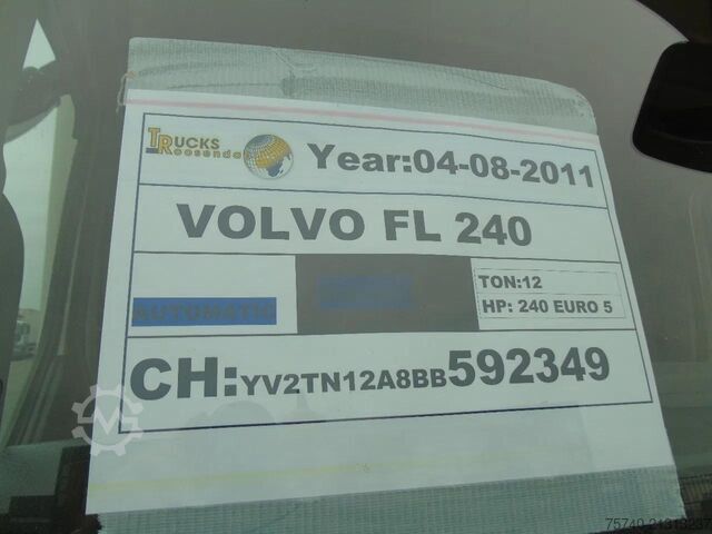 手提箱 Volvo FL 240 + 12t + euro 5 + lift