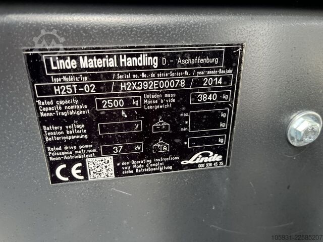 Montacargas de GLP Linde H25T-02