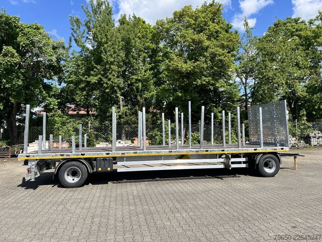 Otvorena prikolica Möslein T 2 Plato 7,60 m  2 Achs Jumbo- Plato- Anhänger Mega