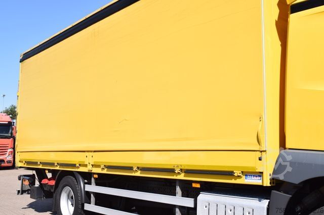 Platformas kravas automašīna ar tentu MERCEDES-BENZ Antos 1830 4x2 Pritche Plane 7,20m LBW 2t. AHK