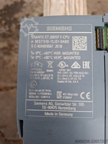 CPU 1510SP-1 PN Siemens 6ES7510-1SJ01-0AB0