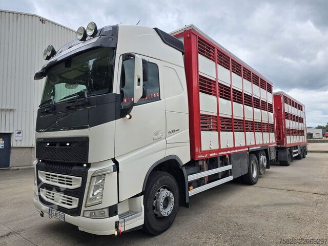 کامیون دام‌بر VOLVO FH500 / Retarder / Guitton 3Stock +Anhänger Leci