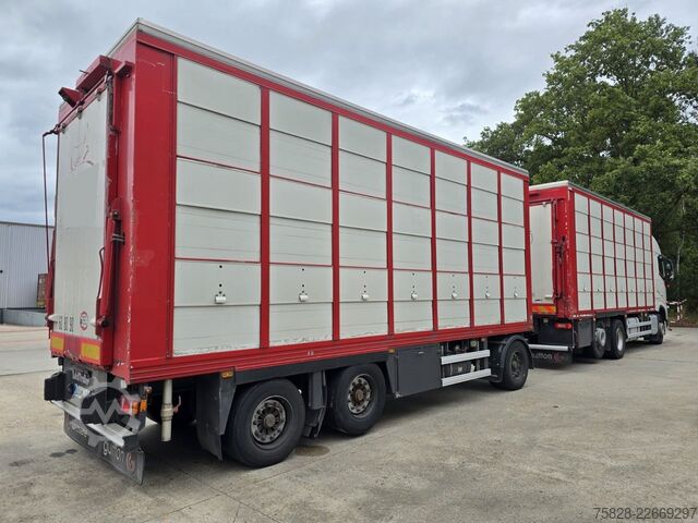 کامیون دام‌بر VOLVO FH500 / Retarder / Guitton 3Stock +Anhänger Leci