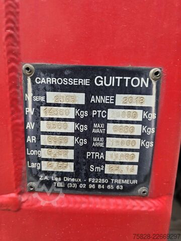 کامیون دام‌بر VOLVO FH500 / Retarder / Guitton 3Stock +Anhänger Leci