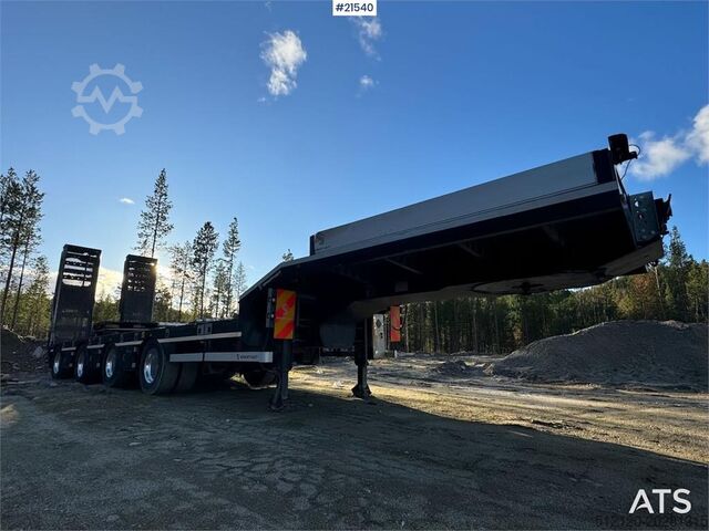 Low loader  Rojo Machine semi w/ hydraulic drive bridges
