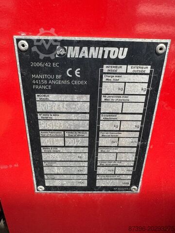铰接式伸缩工作平台 Manitou 170AETJ L Hoogwerker Knikarmhoogwerker