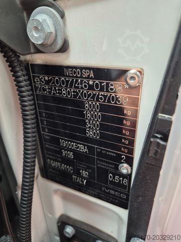 Tipper truck IVECO Eurocargo ML80E21 Meiller Kipper 2x AHK 3 Sitze