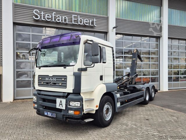کامیون کمپرسی با جرثقیل قلابی MAN TGA 26.440 6x2-2 BL Meiller RK 20.70 Bett