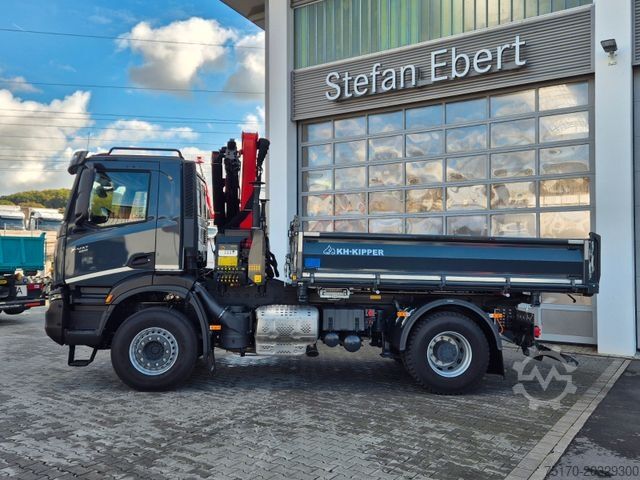 Самосвален камион IVECO AD200X46/P HR OFF Palfinger PK 12.501 Funk AHK