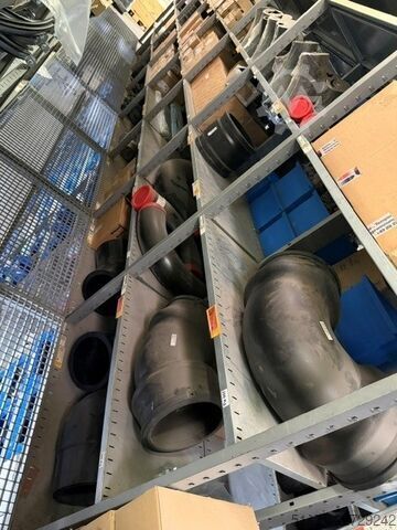 Piping in PE (polyethylene), Tyco/Victaulic, etc. Verrohrungsmaterial PE, Tyco/Victaulic, Rohre + Fittings