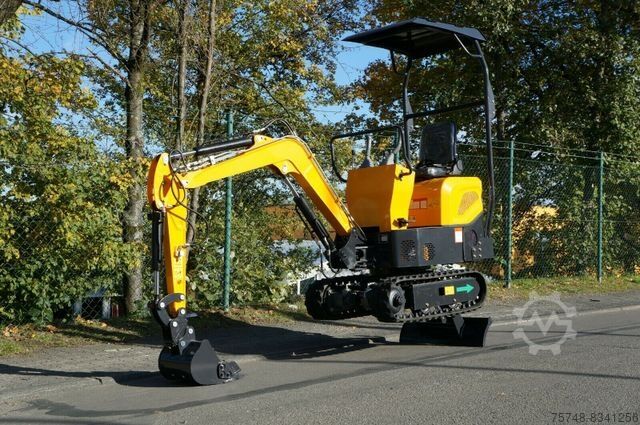 Penggali mini Microbagger 1T Anhänger Minidumper Löffelpaket