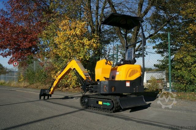 Penggali mini Microbagger 1T Anhänger Minidumper Löffelpaket