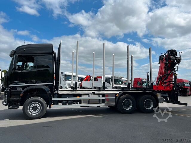 Transportador de madeira Mercedes-Benz AROCS 5 3351 6x4 EPSILON Q150Z96