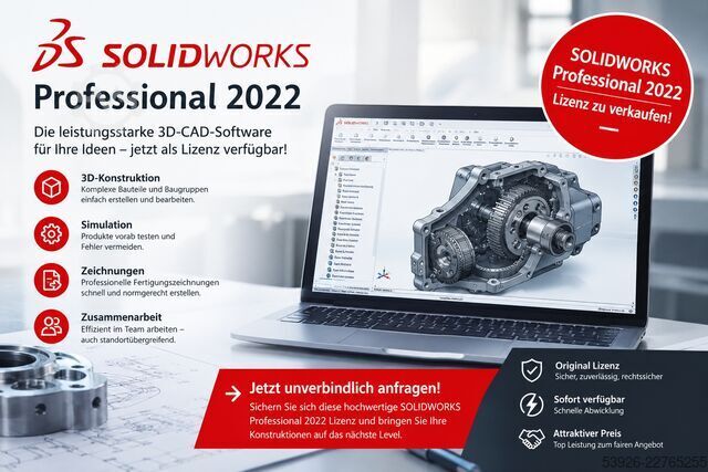 CAD 소프트웨어 SOLIDWORKS Professional incl. Costing, Toolbox and eDrawings