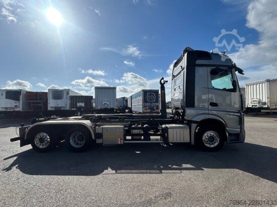 Самосвален камион MERCEDES-BENZ ACTROS 2551 L 6X2 LENK-LIFTACHSE, HIAB-LIFT 2019, E6, RETARDER, CB-FUNK