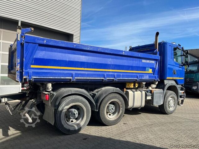 Truk jungkit SCANIA R 490 6x4 3-Achs Kipper Meiller Bordmatik