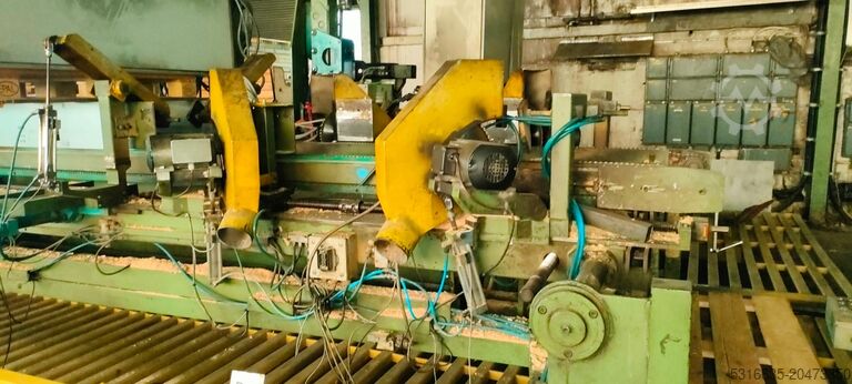 Palettenherstellungsmaschine Weimer Stapelautomat UPHS und Eckensägen