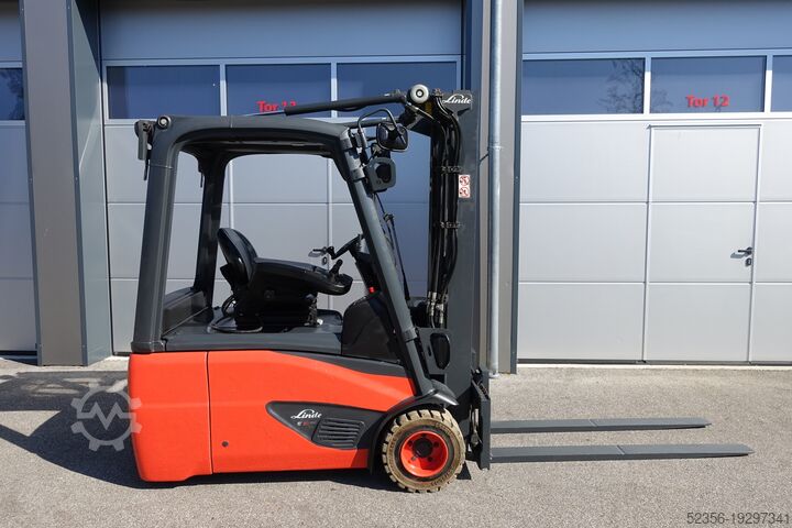 Linde E18 Duplex Forklift Bat tested 86 Linde 1,8t Elektrostapler E18 DUPLEX SS B 86%