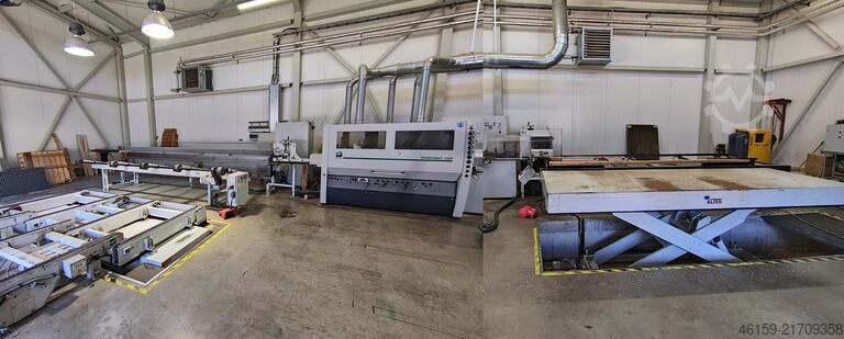 Mouldere Weinig E3 infeed + A3 outfeed