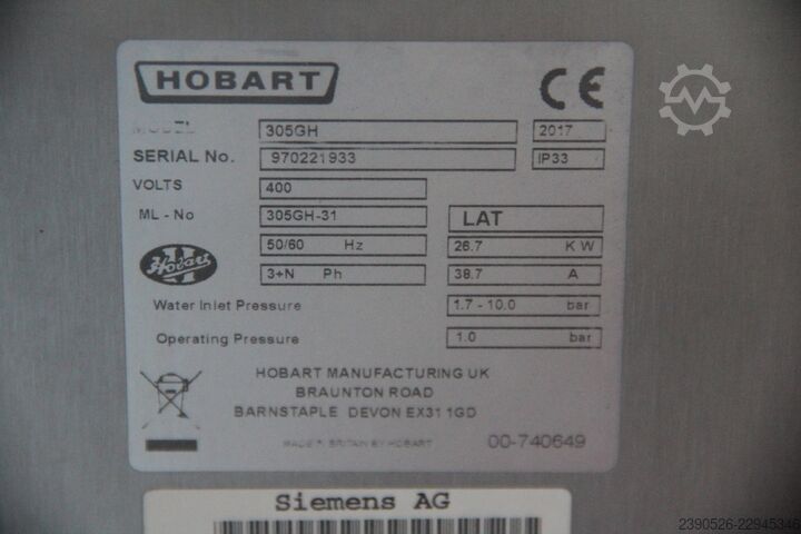 Dry steam cooker / rapid steam cooker Hobart 305GH