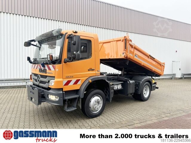 משאית עפר Mercedes-Benz Atego 1624 AK 4x4, Winterdienstausstattung,