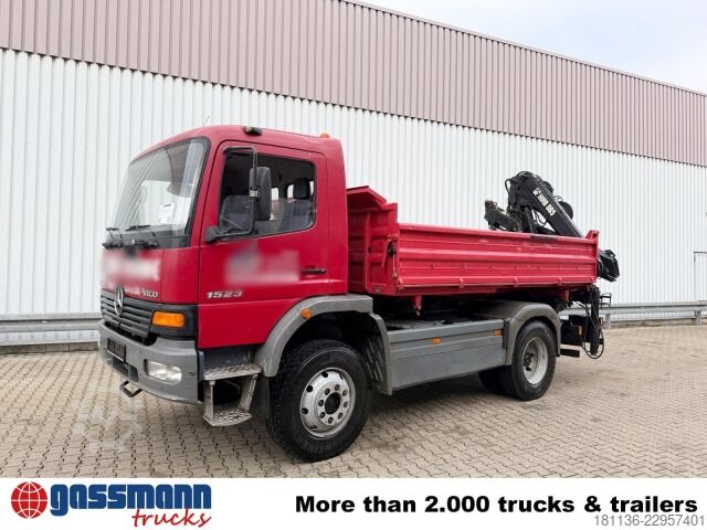 Camião basculante Mercedes-Benz Atego 1523 AK 4x4, Heckkran Hiab 085-3,