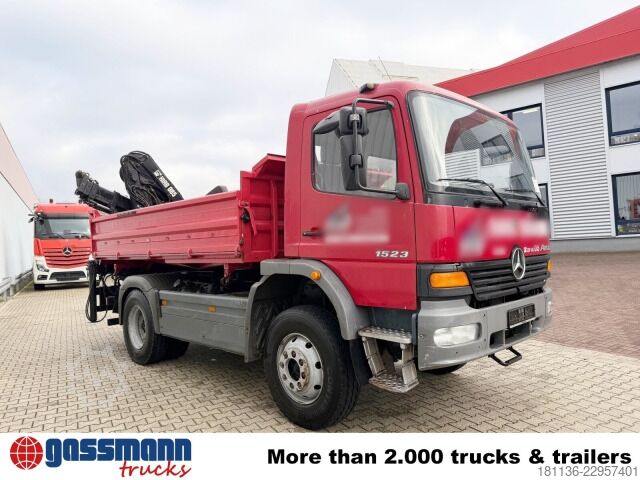 Camião basculante Mercedes-Benz Atego 1523 AK 4x4, Heckkran Hiab 085-3,