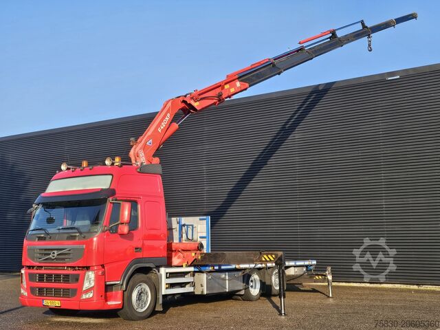 Iekraušanas platforma Volvo FM 410 6x2 / FASSI 42 t/m CRANE / KRAN