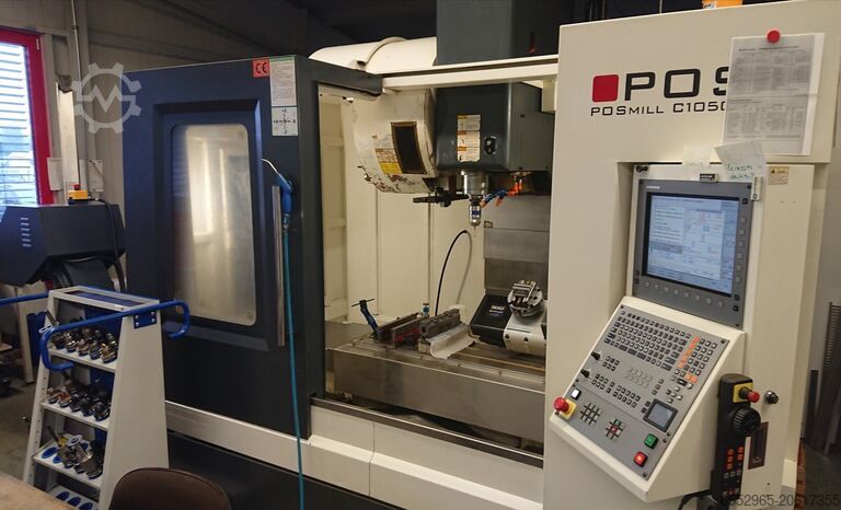 Vertikálne obrábacie centrum POS POSmill C 1050 inkl. Lehmann 4./5. Achse