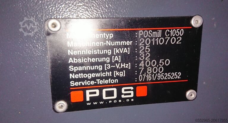 Vertikálne obrábacie centrum POS POSmill C 1050 inkl. Lehmann 4./5. Achse