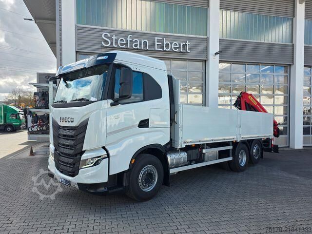 Plattformanhänger Iveco X-Way AD280X49Y Palfinger PK 19.001 SLD5 Funk