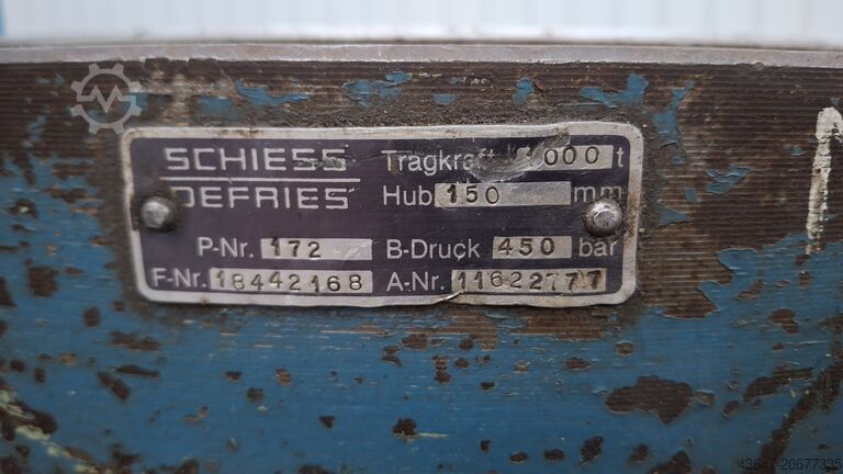 Hydraulisk lyft 1000 t Schiess Defries 172 | 18442168